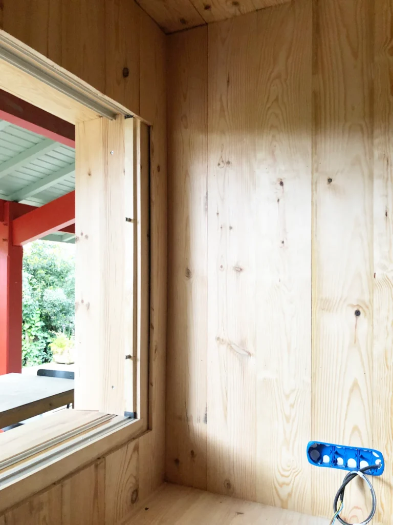 Création de l'ouverture d'une maison en ossature bois
