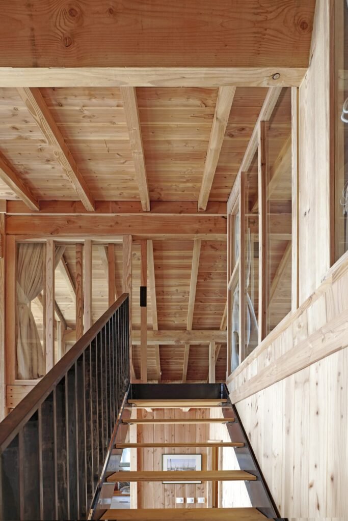 Escalier bois et métal